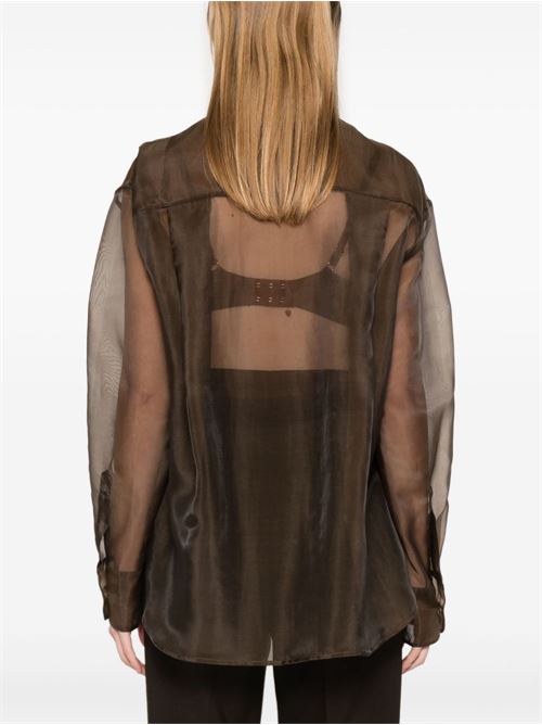 Camicia Peri Sheer THE FRANKIE SHOP | CHFS1638200BROWN